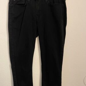 Levi’s Strauss Signature Black Modern Cuffed Capris-Size 6US-5 Picket Style